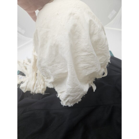 Vintage FUN WORLD DIV RIP Skull Skeleton Mask Long White Hair Halloween - Picture 6 of 10